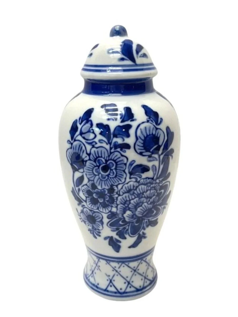 Vintage Blue White Delft Style Salt Pepper Shaker With Stopper - Picture 1 of 5